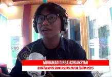 Dirga Sosok Duta Kampus Universitas Papua Tahun 2025